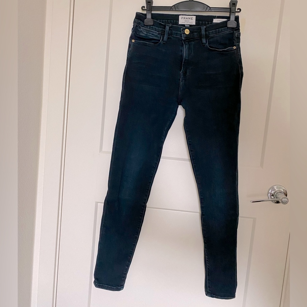 Frame Le High Skinny Dark Navy size 28